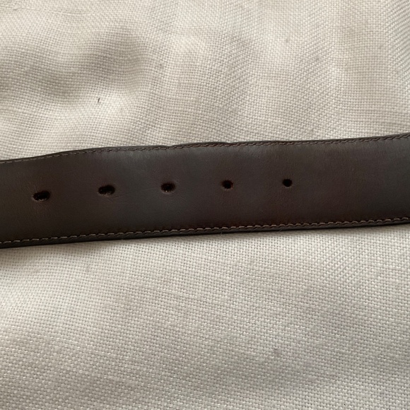 Gucci Guccissima Embossed Brown Leather Gg Marmont Belt Size 90/36 Made in Italy - Picture 8 of 13